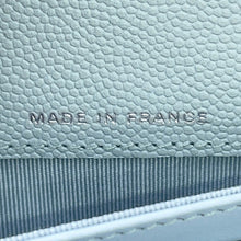 将图像加载到图库查看器中,CHANEL Matelasse Classic Long Flap Wallet Light BlueAP0241 Caviar Leather