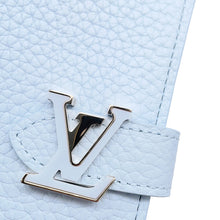 Load image into Gallery viewer, LOUIS VUITTON LV Vertical Wallet Compact Blue OrumpM83572 Taurillon Leather