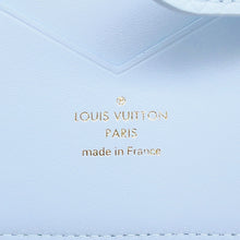 Load image into Gallery viewer, LOUIS VUITTON LV Vertical Wallet Compact Blue OrumpM83572 Taurillon Leather