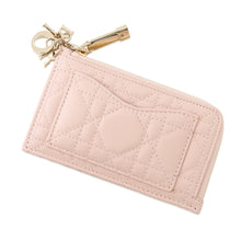 将图像加载到图库查看器中,Dior Lady Dior Cosmos zip card holder PinkS0965ONMJ_M413 Lambskin