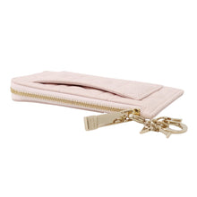 Load image into Gallery viewer, Dior Dioramour Lady Dior Cosmos Zip Card Holder Heart Cannage Pale pinkS0965ONHG_M02N Lambskin