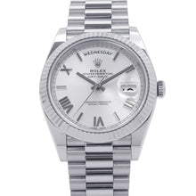 Load image into Gallery viewer, ROLEX Day-Date W40mm 18K White Gold Silver/Quadrant motif Dial228239