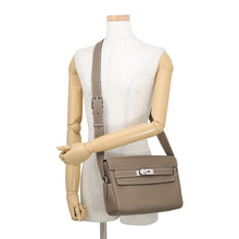 将图像加载到图库查看器中,HERMES Kelly Messenger Etoupe Evercolor Size PM