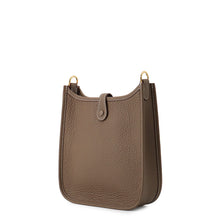 Load image into Gallery viewer, HERMES Evelyne Amazon Long Etoupe/Blue Indigo Taurillon Clemence Size TPM