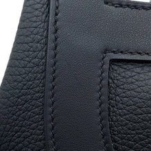 Load image into Gallery viewer, HERMES in-the-loop Tote Bag Black Taurillon Clemence Swift Leather Size 23