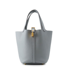Load image into Gallery viewer, HERMES Picotin Lock Green Pantan Taurillon Clemence Size PM