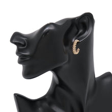 Load image into Gallery viewer, CARTIER Crush Do Cartier Hoop Earrings Size SMB8301415 18K Pink Gold