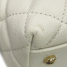 将图像加载到图库查看器中,CHANEL Matelasse Coco Handle 2WAYHandbag WhiteA92991 Caviar Leather Size 29