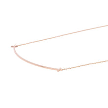 将图像加载到图库查看器中,TIFFANY&Co. T Smile Pendant Size Large60011654 18K Pink Gold