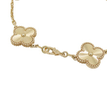 Load image into Gallery viewer, Van Cleef & Arpels Vintage Alhambra Bracelet 5 motifs guillocheVCARP3JK00 18K Yellow Gold