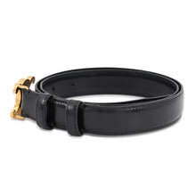 Load image into Gallery viewer, CELINE Triomphe Belt 0.7" Size 85 Black45AK93A01.38NO Calf Leather