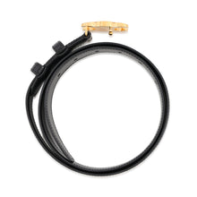 Load image into Gallery viewer, CELINE Triomphe Belt 0.7" Size 85 Black45AK93A01.38NO Calf Leather
