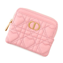 将图像加载到图库查看器中,Dior Karo Lavender Coin Purse Pink Lambskin