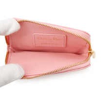 Load image into Gallery viewer, Dior Karo Lavender Coin Purse Pink Lambskin