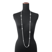 将图像加载到图库查看器中,HERMES Chaine d'Ancre Farandole Necklace Size 120 SV925
