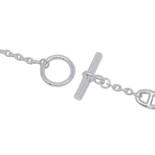 将图像加载到图库查看器中,HERMES Chaine d'Ancre Farandole Necklace Size 120 SV925