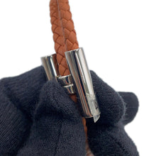 Load image into Gallery viewer, HERMES Leather Bracelet Tourni Tresse Size T4 Gold Swift Leather