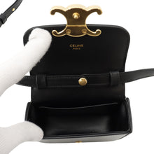 Load image into Gallery viewer, CELINE Mini Triomphe Shoulder Bag Black10I513DPV Leather Size Mini