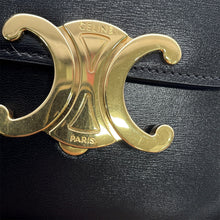 Load image into Gallery viewer, CELINE Mini Triomphe Shoulder Bag Black10I513DPV Leather Size Mini