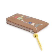 Load image into Gallery viewer, LOEWE Suna Fujita Collaboration Coin Card Holder Brown/Yellow Leather