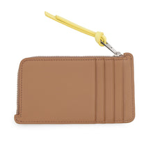 Load image into Gallery viewer, LOEWE Suna Fujita Collaboration Coin Card Holder Brown/Yellow Leather