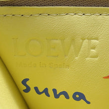 Load image into Gallery viewer, LOEWE Suna Fujita Collaboration Coin Card Holder Brown/Yellow Leather