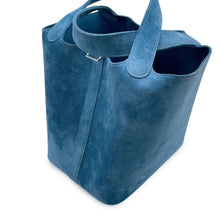Load image into Gallery viewer, HERMES Picotin Blue Thalassa Dobris Swift Leather Size PM
