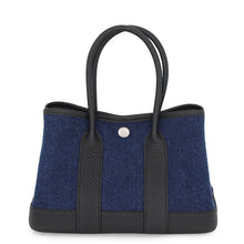 Load image into Gallery viewer, HERMES Neo Garden Denim Moyen/Black Denim Negonda Leather Size 23