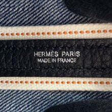 Load image into Gallery viewer, HERMES Neo Garden Denim Moyen/Black Denim Negonda Leather Size 23
