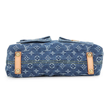 Load image into Gallery viewer, LOUIS VUITTON Baggy Blue/YellowM95048 Monogram Denim Size GM