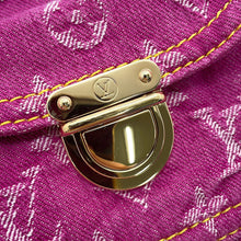 Load image into Gallery viewer, LOUIS VUITTON Baggy FuchsiaM95212 Monogram Denim Size PM