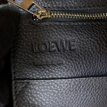 Load image into Gallery viewer, LOEWE Flamenco Knot Bicolor Tote Bag Midnight Blue/Black321.12.T30 Leather Size Large