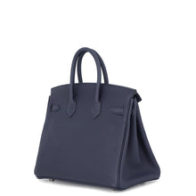 将图像加载到图库查看器中,HERMES Birkin Blue Nuit Togo Leather Size 25