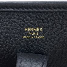 将图像加载到图库查看器中,HERMES Evelyne3 Black Taurillon Clemence Size 23