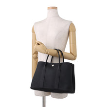 将图像加载到图库查看器中,HERMES Garden Party Black Negonda Leather Size TPM