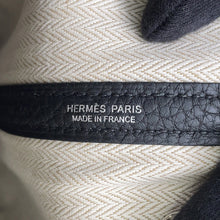 将图像加载到图库查看器中,HERMES Garden Party Black Negonda Leather Size TPM