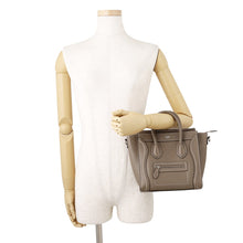 Load image into Gallery viewer, CELINE Luggage Greige189243 Leather Size Nano
