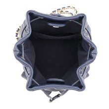 将图像加载到图库查看器中,CHANEL Matelasse Drawstring Double Pocket Backpack NavyAS4342 Calf Leather