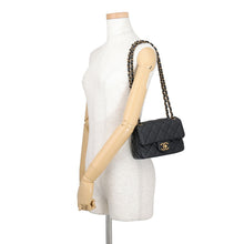 将图像加载到图库查看器中,CHANEL Matelasse Shoulder back BlackAS5098 Caviar Leather Size Mini