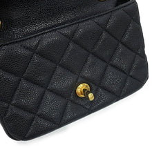 将图像加载到图库查看器中,CHANEL Matelasse Shoulder back BlackAS5098 Caviar Leather Size Mini