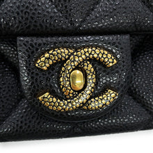 将图像加载到图库查看器中,CHANEL Matelasse Shoulder back BlackAS5098 Caviar Leather Size Mini