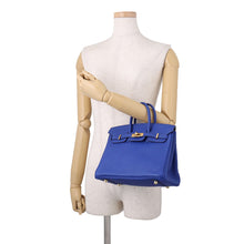 将图像加载到图库查看器中,HERMES Birkin Blue royal Togo Leather Size 25