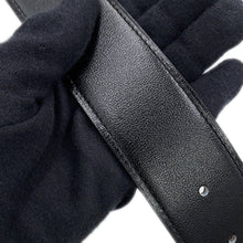 Load image into Gallery viewer, HERMES Tête de Cheval Belt Size 75 Black/Gold Box Calf Leather Togo Leather