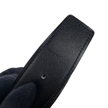 Load image into Gallery viewer, HERMES Tête de Cheval Belt Size 75 Black/Gold Box Calf Leather Togo Leather