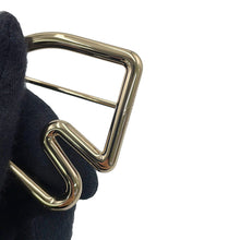 Load image into Gallery viewer, HERMES Tête de Cheval Belt Size 75 Black/Gold Box Calf Leather Togo Leather