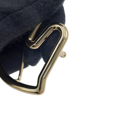 Load image into Gallery viewer, HERMES Tête de Cheval Belt Size 75 Black/Gold Box Calf Leather Togo Leather