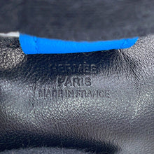 Load image into Gallery viewer, HERMES Rodeo Black/Gold/Blue Frida Lambskin Size PM