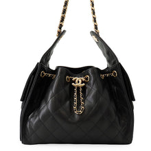 Load image into Gallery viewer, CHANEL CHANEL25 ChainShoulder Bag BlackAS5293 Caviar Leather Size Small
