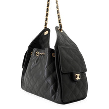 Load image into Gallery viewer, CHANEL CHANEL25 ChainShoulder Bag BlackAS5293 Caviar Leather Size Small