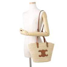Load image into Gallery viewer, CELINE Panier Basket Bag Teen Supple Tan115802FF7.04LU Raffia Leather